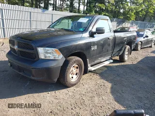 2014 Ram 1500 Tradesman z VIN 3C6JR7DG4EG324833, wystawiony jako IAAI lot #42876061 z przebiegiem 125 285 mil mil oraz . Historia ofert i sprzedaży dostępna na DreamBid. Obrazek 17.