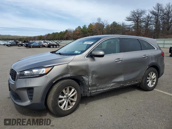 2019 Kia Sorento LX with VIN 5XYPGDA37KG454575, listed as a Copart auction lot 51808155 with 129,790 mi miles and Salvage Title. Bid and sale history available at carsss.com. Image 1.