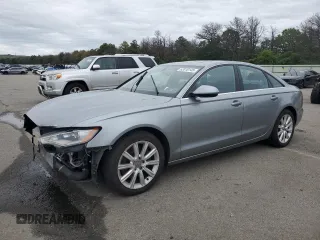 2014 Audi A6 Premium Plus with VIN WAUGFAFC2EN095933, listed as a Copart auction lot 62010145 with 54,607 mi miles and Salvage title. Bid and sale history available at DreamBid. Image 1.