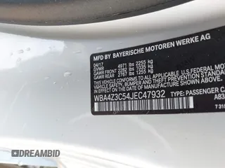 2018 BMW 4 Series 430i xDrive with VIN WBA4Z3C54JEC47932, listed as a IAAI auction lot 42717900 with 53,591 mi miles and . Bid and sale history available at DreamBid. Image 9.