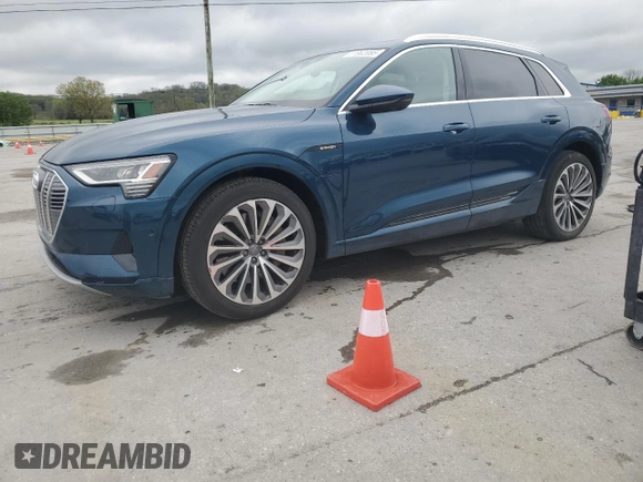 2019 Audi e-tron Prestige with VIN WA1VAAGE2KB025123, listed as a Copart auction lot 51862085 with 31,513 mi miles and Salvage Title. Bid and sale history available at DreamBid. Image 1.
