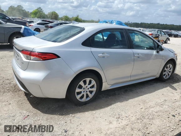 2021 Toyota Corolla LE with VIN 5YFEPMAE5MP220300, listed as a Copart auction lot 51457185 with 48,706 mi miles and Clean Title. Bid and sale history available at carsss.com. Image 3.