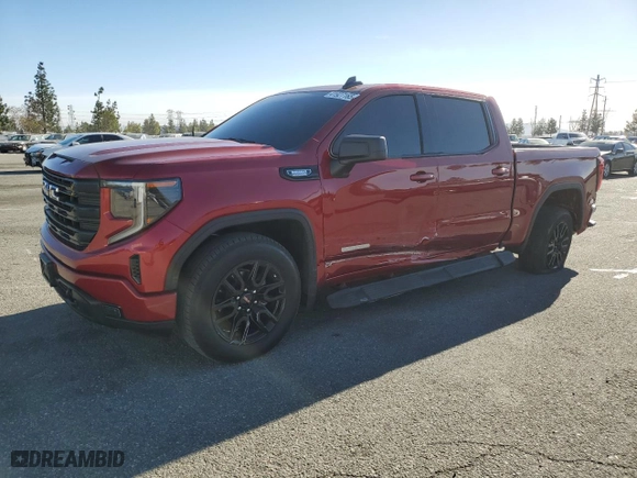 2024 GMC Sierra 1500 Elevation with VIN 1GTPHCE89RZ282848, listed as a Copart auction lot 41927165 with 26,172 mi miles and Salvage Title. Bid and sale history available at carsss.com. Image 1.