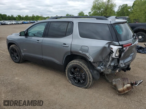 2021 GMC Acadia AT4 with VIN 1GKKNLLS3MZ206914, listed as a Copart auction lot 57458245 with 71,480 mi miles and Salvage title. Bid and sale history available at DreamBid. Image 2.