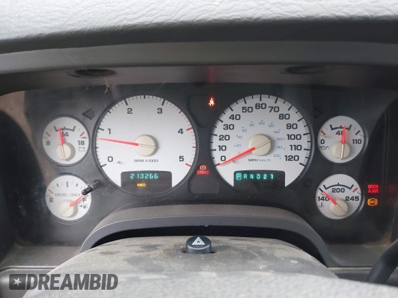 2005 Dodge 2500 SLT with VIN 3D7KS28CX5G707046, listed as a IAAI auction lot 41658185 with 213,266 mi miles and . Bid and sale history available at DreamBid. Image 7.