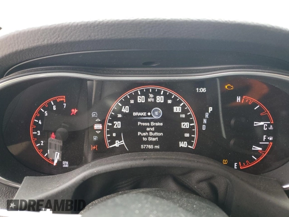 2018 Dodge Durango Citadel with VIN 1C4RDHEG8JC216811, listed as a Copart auction lot 80801934 with 57,765 mi miles and Salvage title. Bid and sale history available at DreamBid. Image 9.