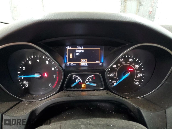 2018 Ford Focus SE z VIN 1FADP3F29JL265030, wystawiony jako Copart lot #54450665 z przebiegiem 152 165 mil mil oraz Czysty tytuł • Clean title. Historia ofert i sprzedaży dostępna na DreamBid. Obrazek 9.