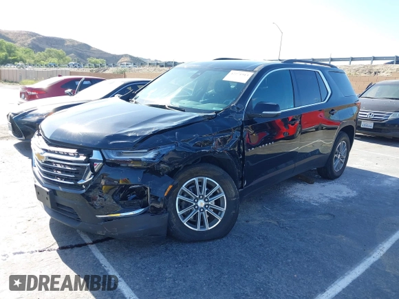 2023 Chevrolet Traverse LT Cloth with VIN 1GNERGKW4PJ317961, listed as a IAAI auction lot 42271913 with 10,758 mi miles and . Bid and sale history available at DreamBid. Image 2.