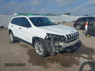 2015 Jeep Cherokee Sport z VIN 1C4PJLAB1FW628314, wystawiony jako IAAI lot #41502070 z przebiegiem 182 605 mil mil oraz . Historia ofert i sprzedaży dostępna na DreamBid. Obrazek 1.