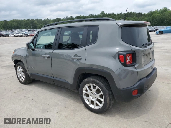 2020 Jeep Renegade Latitude with VIN ZACNJABB9LPL76621, listed as a Copart auction lot 59184145 with 27,827 mi miles and Clean title. Bid and sale history available at DreamBid. Image 2.