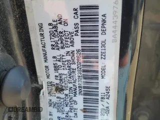 2008 Toyota Corolla CE with VIN 1NXBR32E38Z028626, listed as a Copart auction lot 52318935 with 250,091 mi miles and Clean Title. Bid and sale history available at DreamBid. Image 12.