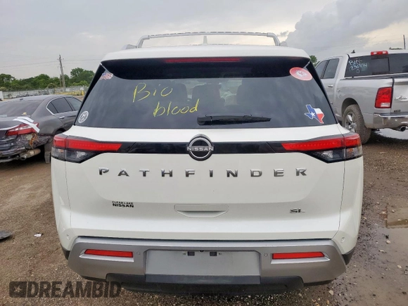 2024 Nissan Pathfinder SL with VIN 5N1DR3CA4RC309586, listed as a Copart auction lot 60313545 with 6,167 mi miles and Salvage title. Bid and sale history available at DreamBid. Image 6.