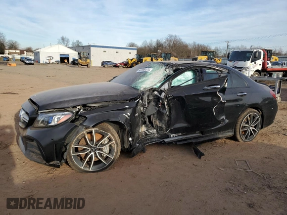 2021 Mercedes-Benz C 43 AMG z VIN W1KWF6EB7MR635522, wystawiony jako Copart lot #44159474 z przebiegiem Nie podano mil oraz . Historia ofert i sprzedaży dostępna na DreamBid. Obrazek 1.