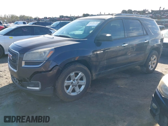 2014 GMC Acadia SLE with VIN 1GKKRNED6EJ192134, listed as a IAAI auction lot 41476121 with 191,899 mi miles and . Bid and sale history available at carsss.com. Image 2.