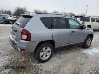 2017 Jeep Compass Sport with VIN 1C4NJCBB8HD133046, listed as a Copart auction lot 46084055 with 67,168 mi miles and Salvage Title. Bid and sale history available at carsss.com. Image 3.