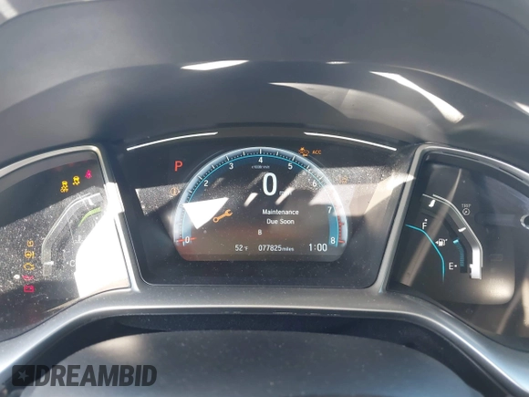 2019 Honda Civic Sedan EX with VIN 19XFC1F38KE003389, listed as a IAAI auction lot 41633696 with 77,825 mi miles. Bid and sale history available at carsss.com. Image 7.