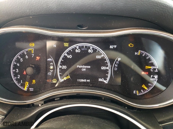 2016 Jeep Grand Cherokee Limited 75th Anniversary with VIN 1C4RJFBG4GC429507, listed as a Copart auction lot 52047165 with 112,843 mi miles and Salvage Title. Bid and sale history available at carsss.com. Image 9.