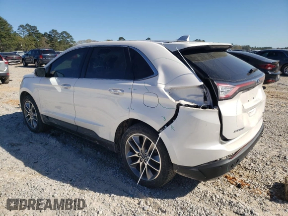 2017 Ford Edge Titanium with VIN 2FMPK4K88HBC47677, listed as a Copart auction lot 50040085 with 37,522 mi miles and Salvage Title. Bid and sale history available at carsss.com. Image 2.
