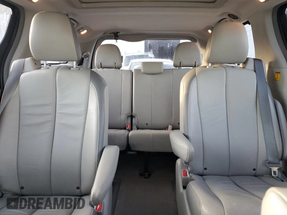 2013 Toyota Sienna XLE with VIN 5TDDK3DC1DS063001, listed as a Copart auction lot 46463765 with 201,869 mi miles and Salvage Title. Bid and sale history available at DreamBid. Image 10.