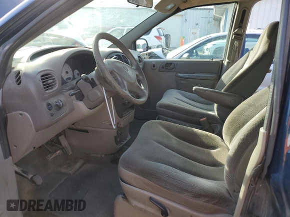 2002 Dodge Caravan with VIN 1B4GP25R42B592214, listed as a Copart auction lot 43773885 with 166,052 mi miles and Salvage title. Bid and sale history available at DreamBid. Image 7.