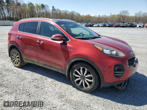 2017 Kia Sportage EX with VIN KNDPNCAC8H7215672, listed as a Copart auction lot 50593845 with 96,665 mi miles and Salvage title. Bid and sale history available at DreamBid. Image 4.
