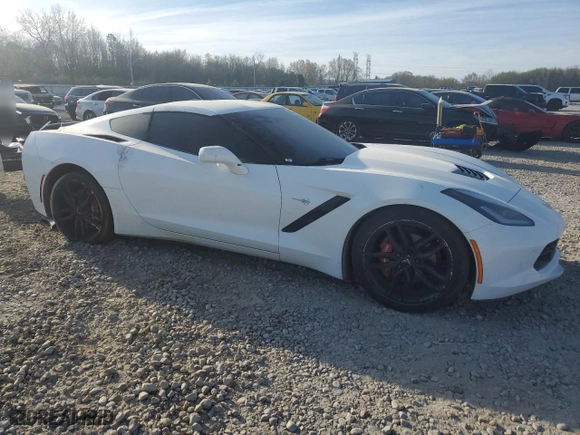 2014 Chevrolet Corvette Stingray 2LT with VIN 1G1YD2D78E5110758, listed as a Copart auction lot 50574695 with 106,274 mi miles and Salvage Title. Bid and sale history available at carsss.com. Image 4.