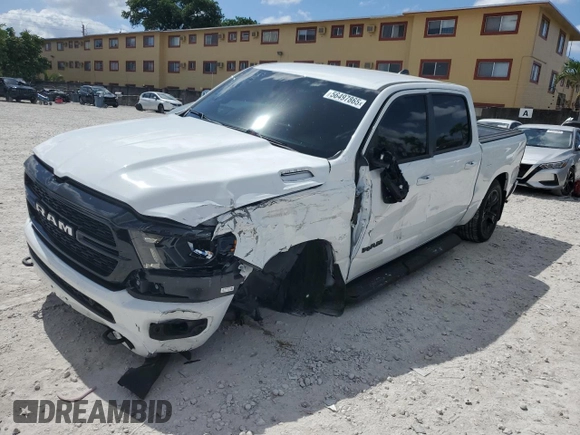 2022 Ram 1500 Lone Star with VIN 1C6RREFMXNN218114, listed as a Copart auction lot 56497865 with Not provided miles and Salvage title. Bid and sale history available at DreamBid. Image 1.