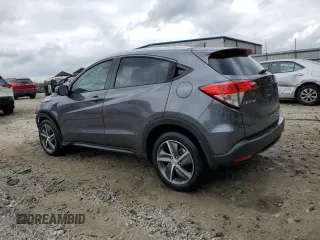 2021 Honda HR-V EX-L with VIN 3CZRU5H79MM729251, listed as a Copart auction lot 77986954 with 58,007 mi miles and Salvage Title. Bid and sale history available at carsss.com. Image 2.