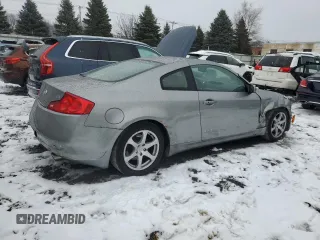 2006 Infiniti G35 Coupe with VIN JNKCV54E36M719048, listed as a Copart auction lot 83320084 with 177,353 mi miles and Salvage Title. Bid and sale history available at carsss.com. Image 3.