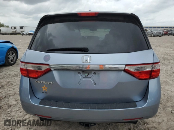2011 Honda Odyssey EX-L with VIN 5FNRL5H63BB098207, listed as a Copart auction lot 55245875 with 127,197 mi miles and Salvage Title. Bid and sale history available at DreamBid. Image 7.