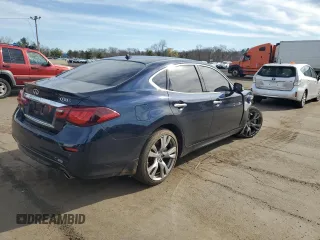 2016 Infiniti Q70 with VIN JN1BY1AR9GM271200, listed as a Copart auction lot 52926455 with 78,458 mi miles and Salvage Title. Bid and sale history available at carsss.com. Image 3.