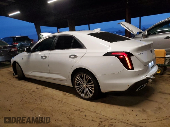 2020 Cadillac CT4 Premium Luxury with VIN 1G6DB5RL5L0150702, listed as a Copart auction lot 86130524 with 59,535 mi miles and Salvage Title. Bid and sale history available at carsss.com. Image 2.