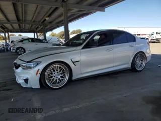 2018 BMW M3 with VIN WBS8M9C58J5J78545, listed as a Copart auction lot 48081745 with 48,166 mi miles and Salvage Title. Bid and sale history available at carsss.com. Image 1.