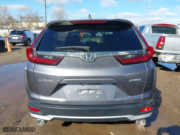 2020 Honda CR-V EX-L with VIN 2HKRW2H87LH611467, listed as a IAAI auction lot 41809547 with 54,744 mi miles. Bid and sale history available at carsss.com. Image 16.
