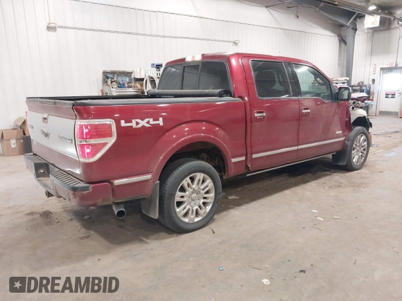 2013 Ford F-150 XL with VIN 1FTFW1ETXDFB30310, listed as a IAAI auction lot 41419674 with 122,926 mi miles. Bid and sale history available at carsss.com. Image 4.