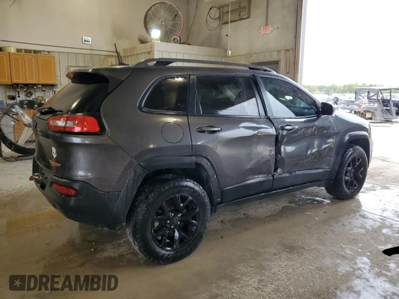 2017 Jeep Cherokee Trailhawk L Plus with VIN 1C4PJMBB6HW564908, listed as a Copart auction lot 72914244 with 0 mi miles and Salvage Title. Bid and sale history available at carsss.com. Image 3.