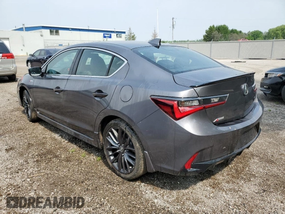 2020 Acura ILX Premium with VIN 19UDE2F87LA800757, listed as a Copart auction lot 57841185 with 37,171 mi miles and Salvage title. Bid and sale history available at DreamBid. Image 2.