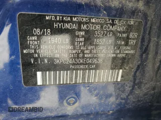 2019 Hyundai Accent SE with VIN 3KPC24A30KE049636, listed as a Copart auction lot 53472395 with 173,424 mi miles and Salvage Title. Bid and sale history available at carsss.com. Image 12.