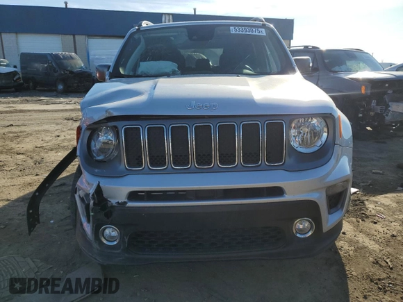 2021 Jeep Renegade Limited with VIN ZACNJDD14MPN35567, listed as a Copart auction lot 53393075 with 23,708 mi miles and Non repairable. Bid and sale history available at DreamBid. Image 5.