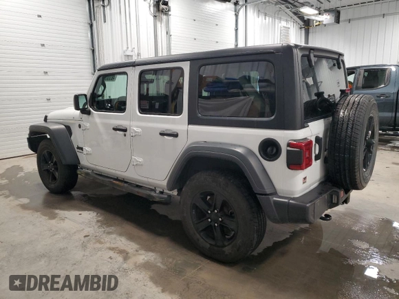 2023 Jeep Wrangler Sport S with VIN 1C4HJXDN1PW628218, listed as a Copart auction lot 48355205 with 32,009 mi miles and Salvage title. Bid and sale history available at DreamBid. Image 2.
