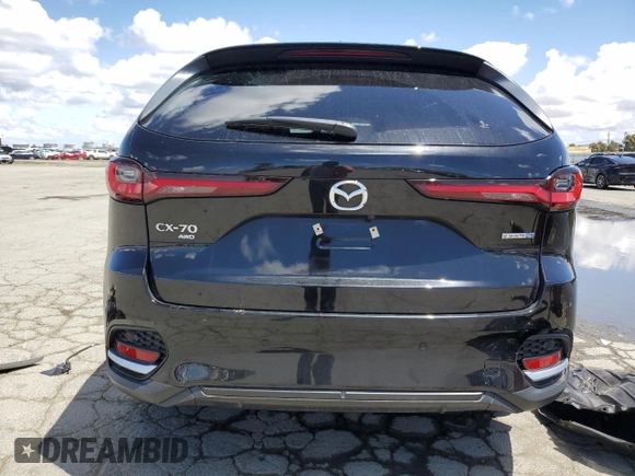 2025 Mazda CX-70 Premium Plus с VIN JM3KJEHA3S1113266, выставлен на аукционе Copart как лот 56539755 с пробегом 6 543 миль миль и Списание • Salvage title. История ставок и продаж доступна на DreamBid. Изображение 6.