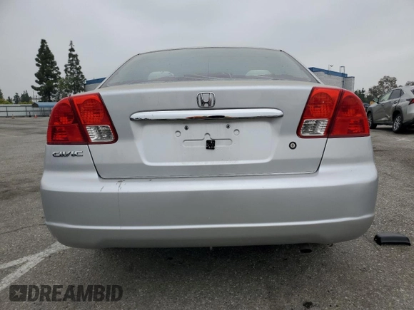 2003 Honda Civic LX with VIN 1HGES16573L014846, listed as a Copart auction lot 49913235 with 200,178 mi miles and Salvage Title. Bid and sale history available at DreamBid. Image 6.