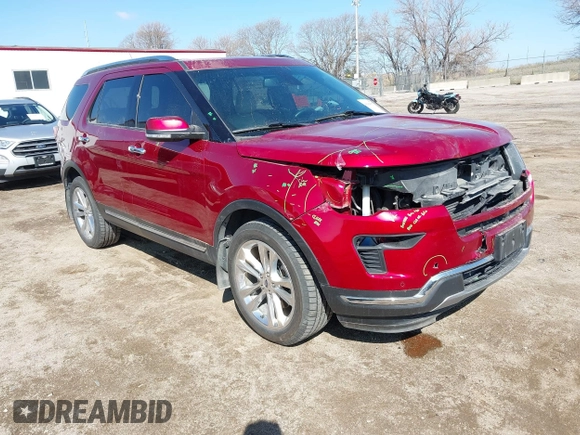 2019 Ford Explorer Limited with VIN 1FM5K8FHXKGB53406, listed as a IAAI auction lot 41906077 with 58,296 mi miles and . Bid and sale history available at carsss.com. Image 1.