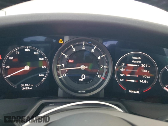 2024 Porsche 911 Carrera S with VIN WP0AB2A94RS219603, listed as a Copart auction lot 88951115 with 3,413 mi miles and Salvage Title. Bid and sale history available at carsss.com. Image 9.