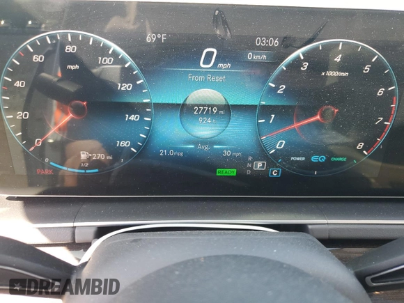 2020 Mercedes-Benz GLS 450 with VIN 4JGFF5KE4LA214885, listed as a Copart auction lot 54007984 with 27,719 mi miles and Salvage Title. Bid and sale history available at DreamBid. Image 9.