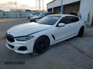 2020 BMW 8 Series M850i with VIN WBAGV8C01LCD86053, listed as a Copart auction lot 82666754 with 0 mi miles and Salvage Title. Bid and sale history available at carsss.com. Image 1.
