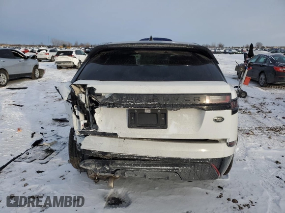 2021 Land Rover Range Rover Velar R-Dynamic S with VIN SALYT2EX4MA319874, listed as a Copart auction lot 45609085 with 25,675 mi miles and Salvage title. Bid and sale history available at DreamBid. Image 6.