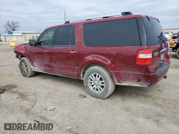 2014 Ford Expedition Max Limited with VIN 1FMJK1K53EEF18445, listed as a Copart auction lot 45211635 with 223,355 mi miles and Salvage title. Bid and sale history available at DreamBid. Image 2.