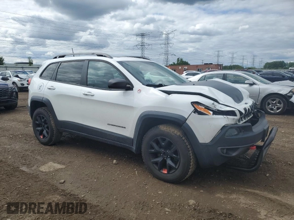 2016 Jeep Cherokee Trailhawk with VIN 1C4PJMBS8GW359461, listed as a Copart auction lot 57950705 with 146,124 mi miles and Salvage title. Bid and sale history available at DreamBid. Image 4.