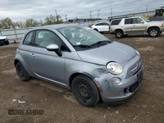 2015 FIAT 500 Pop with VIN 3C3CFFAR9FT541883, listed as a Copart auction lot 55411125 with 86,583 mi miles and Salvage title. Bid and sale history available at DreamBid. Image 4.